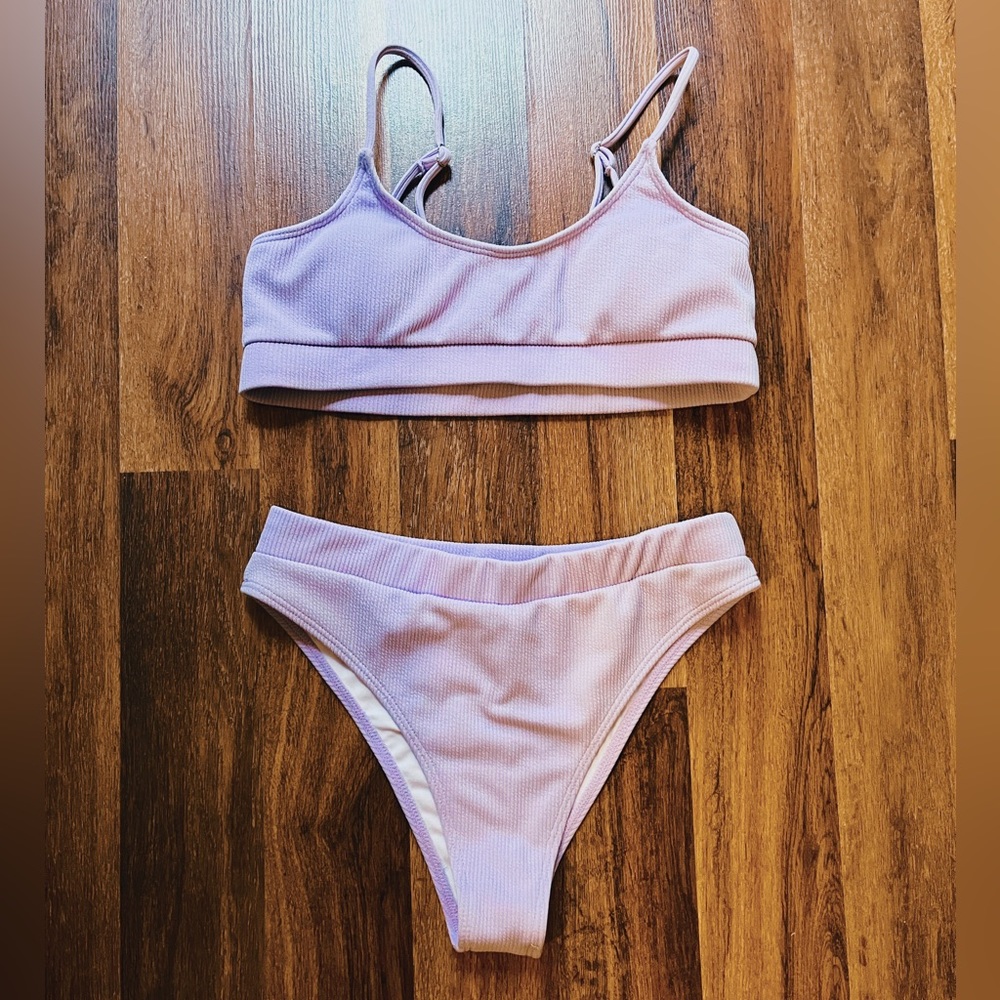 Lavender Shein High Rise Bikini